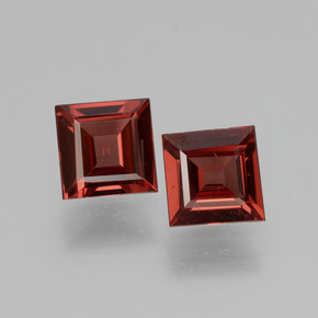 Gemas de Granate rodolita Rosado natural de 1.17 ct, Cuadrado, VS
