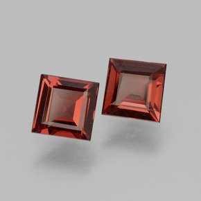 Gemas de Granate rodolita Rosado natural de 1.17 ct, Cuadrado, VS