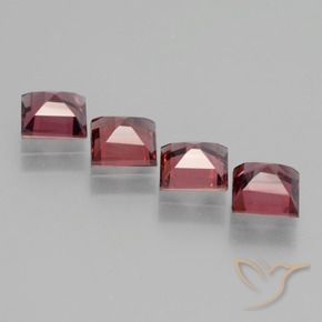 Gemas de Granate rodolita Rojo oscuro natural de 2.71 ct, Cuadrado, VS
