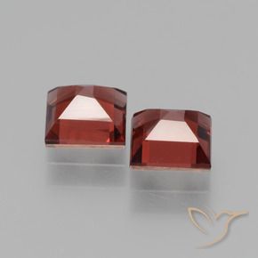 Gemas de Granate rodolita Rojo oscuro natural de 1.59 ct, Cuadrado, VS