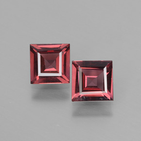 Gemas de granate rodolita rosa natural de  ct, cuadrado, VS