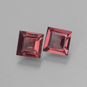 Gemas de granate rodolita rosa natural de  ct, cuadrado, VS