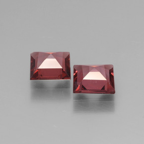 Gemas de granate rodolita rosa natural de  ct, cuadrado, VS