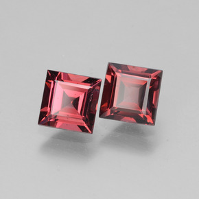 Gemas de granate rodolita rosa natural de  ct, cuadrado, VS