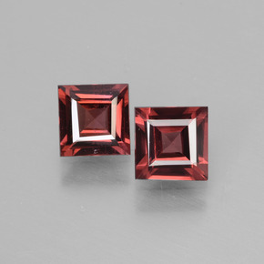 Gemas de granate rodolita rosa natural de  ct, cuadrado, VS