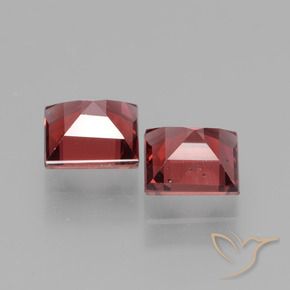 Gemas de Granate rodolita Rojo escarlata natural de 1.72 ct, Cuadrado, VS