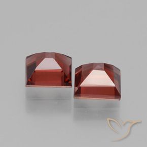 Gemas de Granate rodolita Rojo escarlata natural de 1.72 ct, Cuadrado, VS