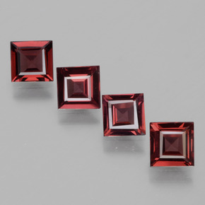 Gemas de granate rodolita rosa natural de  ct, cuadrado, VS