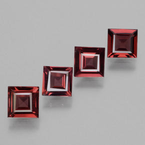 Gemas de granate rodolita rosa natural de  ct, cuadrado, VS