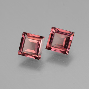 Gemas de granate rodolita rosa natural de  ct, cuadrado, VS