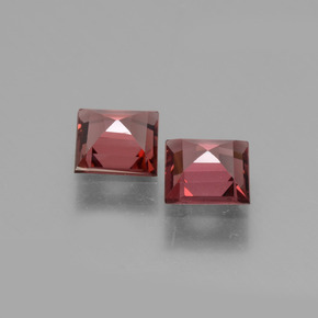 Gemas de granate rodolita rosa natural de  ct, cuadrado, VS