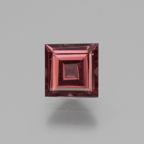 Granate rodolita rosa natural de 0,88 ct, cuadrado, VS