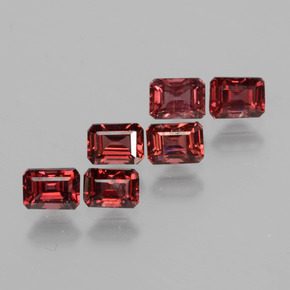 Gemas de Granate rodolita Rosado natural de 2.42 ct, corte esmeralda, VS