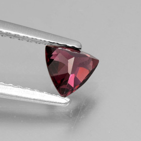 Granate rodolita rosa natural de 0,66 ct, trillón, VS