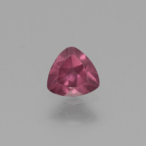 Granate rodolita rosa natural de 0,42 ct, trillón, VS