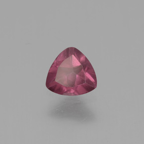 Granate rodolita rosa natural de 0,42 ct, trillón, VS