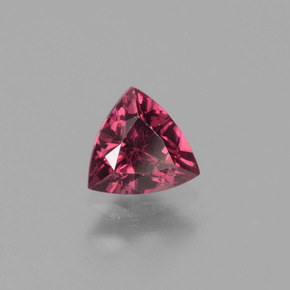 Granate rodolita rosa natural de 0,56 ct, trillón, VS