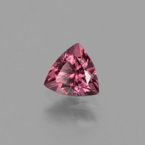 Granate rodolita rosa natural de 0,51 ct, trillón, VVS-VS