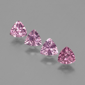 Gemas de granate rodolita rosa natural de 1,94 ct, trillón, VS