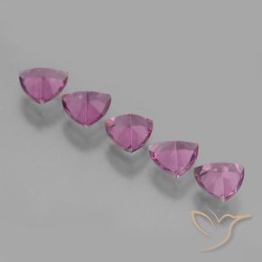 Gemas de Granate rodolita Púrpura medio natural de 2.59 ct, Trillón, VS