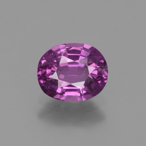 Granate rodolita rosa natural de 1,26 ct, corte óvalo, VS