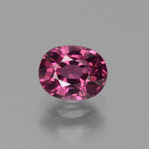 Granate rodolita rosa natural de 1,10 ct, corte óvalo, VVS-VS