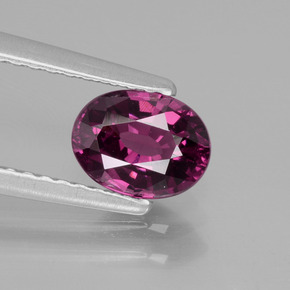 Granate rodolita Rosado natural de 1.00 ct, Corte Óvalo, VVS-VS