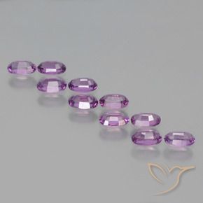 Gemas de Granate rodolita Púrpura oscuro medio natural de 2.67 ct, Ovalada, VS