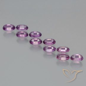 Gemas de Granate rodolita Púrpura rosado natural de 2.94 ct, Ovalada, VS