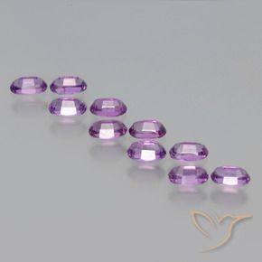 Gemas de Granate rodolita Púrpura violeta natural de 3.12 ct, Ovalada, VS