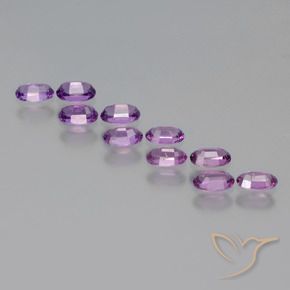 Gemas de Granate rodolita Púrpura violeta natural de 2.73 ct, Ovalada, VS