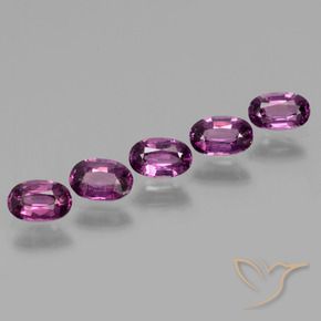Gemas de Granate rodolita Púrpura oscuro natural de 2.15 ct, Ovalada, VS