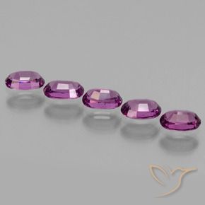 Gemas de Granate rodolita Púrpura oscuro natural de 2.15 ct, Ovalada, VS