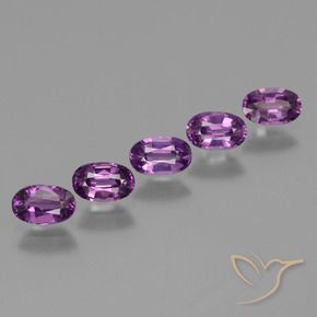 Gemas de Granate rodolita Púrpura oscuro natural de 2.09 ct, Ovalada, VS
