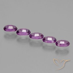 Gemas de Granate rodolita Púrpura medio natural de 2.01 ct, Ovalada, VS