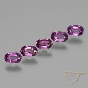 Gemas de Granate rodolita Púrpura oscuro natural de 1.85 ct, Ovalada, VS