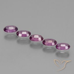 Gemas de Granate rodolita Púrpura oscuro natural de 1.85 ct, Ovalada, VS