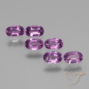 Gemas de Granate rodolita Púrpura claro natural de 2.21 ct, Ovalada, VS