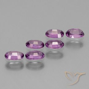 Gemas de Granate rodolita Púrpura claro natural de 2.21 ct, Ovalada, VS