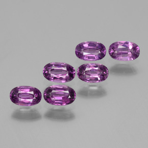 Gemas de granate rodolita rosa natural de 2,53 ct, corte óvalo, VS