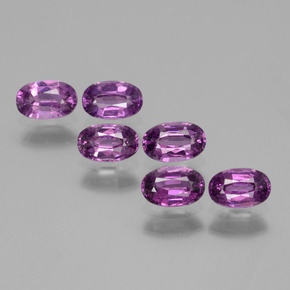 Gemas de granate rodolita rosa natural de 2,53 ct, corte óvalo, VS