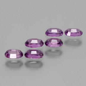 Gemas de granate rodolita rosa natural de 2,53 ct, corte óvalo, VS