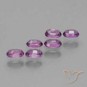 Gemas de Granate rodolita Malva púrpura oscuro natural de 1.97 ct, Ovalada, VS