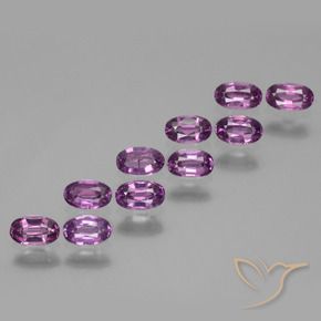 Gemas de Granate rodolita Púrpura oscuro natural de 2.66 ct, Ovalada, VS