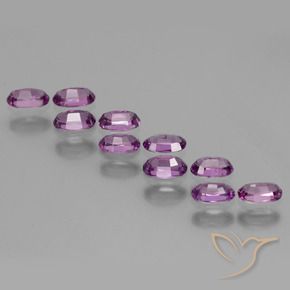 Gemas de Granate rodolita Púrpura oscuro natural de 2.66 ct, Ovalada, VS