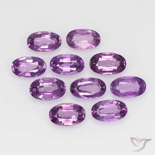 Gemas de Granate rodolita Púrpura oscuro natural de 2.79 ct, Ovalada, VS