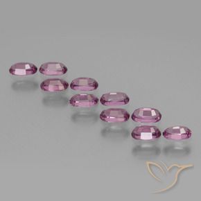 Gemas de Granate rodolita Púrpura oscuro natural de 3.24 ct, Ovalada, VS