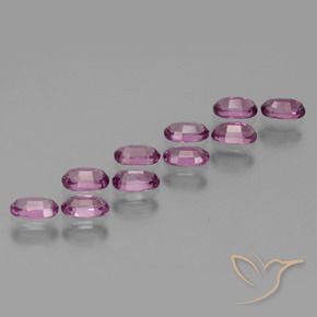 Gemas de Granate rodolita Púrpura oscuro natural de 3.34 ct, Ovalada, VS