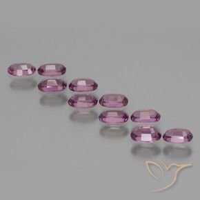 Gemas de Granate rodolita Púrpura medio natural de 3.18 ct, Ovalada, VS