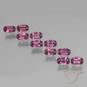 Gemas de Granate rodolita Púrpura oscuro natural de 3.60 ct, Ovalada, VS